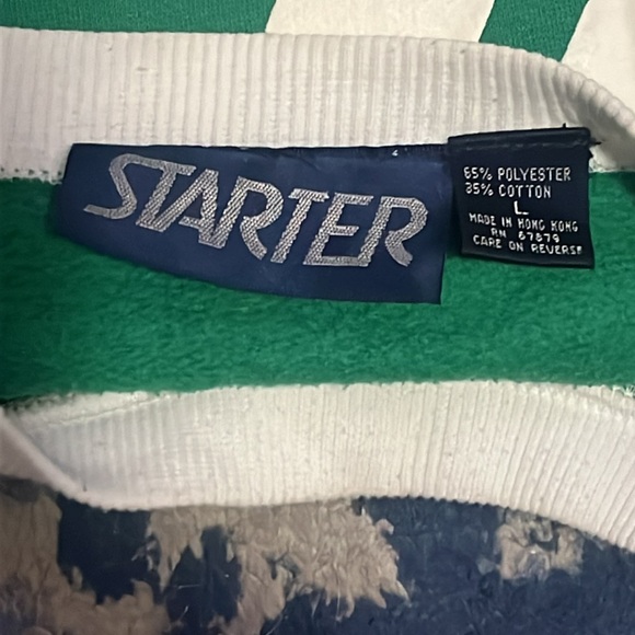 Extremely rare vintage 80’s blue tag STARTER NFL New York Jets skyline crewneck. - Picture 3 of 7